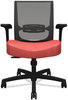 A Picture of product HON-CMZ1ACU67 HON® Convergence® Mid-Back Task Chair Swivel-Tilt, Supports Up to 275 lb, 16.5" 21" Seat Height, Red Black Back/Base