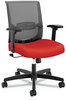 A Picture of product HON-CMZ1ACU67 HON® Convergence® Mid-Back Task Chair Swivel-Tilt, Supports Up to 275 lb, 16.5" 21" Seat Height, Red Black Back/Base