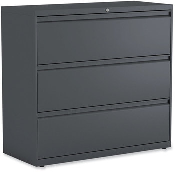 Alera® Lateral File 3 Legal/Letter/A4/A5-Size Drawers, Charcoal, 42" x 18.63" 40.25"