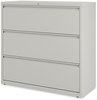 A Picture of product ALE-HLF4241LG Alera® Lateral File 3 Legal/Letter/A4/A5-Size Drawers, Light Gray, 42" x 18.63" 40.25"