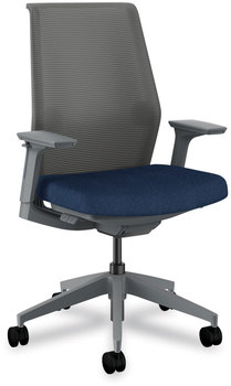 HON® Cipher™ Mesh Back Task Chair Supports Up to 300 lb, 15" 20" Seat Height, Navy Charcoal Base