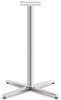 A Picture of product HON-CT42LXPR8 HON® Arrange® X-Leg Base for 42" to 48" Tops, 32w x 32d 40h, Silver