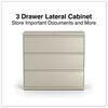 A Picture of product ALE-HLF4241PY Alera® Lateral File 3 Legal/Letter/A4/A5-Size Drawers, Putty, 42" x 18.63" 40.25"