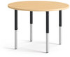 A Picture of product HON-ERD42ENDD HON® Build™ Round Table Top Shaped 42" Diameter, Natural Maple