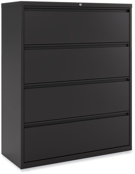 Alera® Lateral File 4 Legal/Letter-Size Drawers, Black, 42" x 18.63" 52.5"