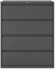 A Picture of product ALE-HLF4254CC Alera® Lateral File 4 Legal/Letter/A4/A5-Size Drawers, Charcoal, 42" x 18.63" 52.5"