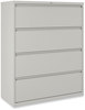 A Picture of product ALE-HLF4254LG Alera® Lateral File 4 Legal/Letter-Size Drawers, Light Gray, 42" x 18.63" 52.5"