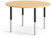 A Picture of product HON-ERD48ENDD HON® Build™ Round Table Top Shaped 48" Diameter, Natural Maple