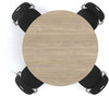 A Picture of product HON-ERD48ENLKI1 HON® Build™ Round Table Top Shaped 48" Diameter, Kingswood Walnut