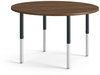 A Picture of product HON-ERD48ENPINC HON® Build™ Round Table Top Shaped 48" Diameter, Pinnacle Walnut