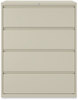 A Picture of product ALE-HLF4254PY Alera® Lateral File 4 Legal/Letter-Size Drawers, Putty, 42" x 18.63" 52.5"
