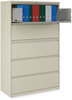 A Picture of product ALE-HLF4267PY Alera® Lateral File 5 Legal/Letter/A4/A5-Size Drawers, Putty, 42" x 18.63" 67.63"