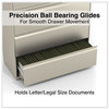 A Picture of product ALE-HLF4267PY Alera® Lateral File 5 Legal/Letter/A4/A5-Size Drawers, Putty, 42" x 18.63" 67.63"