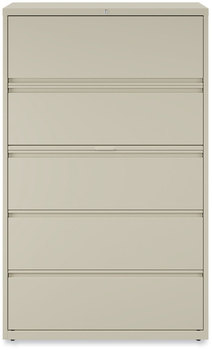 Alera® Lateral File 5 Legal/Letter/A4/A5-Size Drawers, Putty, 42" x 18.63" 67.63"