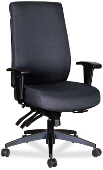 Alera® Wrigley Series High Performance High-Back Multifunction Task Chair Supports 275 lb, 18.7" to 22.24" Seat Height, Black