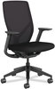 A Picture of product HON-FXT0STAMU10T HON® Flexion™ Mesh Back Task Chair Up to 300 lb, 14.81" 19.7" Seat Height, 24" Black, Ships in 7-10 Business Days