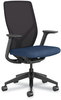 A Picture of product HON-FXTSAMAX13NL HON® Flexion™ Mesh Back Task Chair Supports Up to 300 lb, 14.81" 19.7" Seat Ht, Navy Black Back/Base, Ships in 7-10 Bus Days