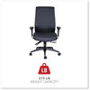 A Picture of product ALE-HPS4101 Alera® Wrigley Series High Performance High-Back Synchro-Tilt Task Chair Supports 275 lb, 17.24" to 20.55" Seat Height, Black