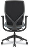 A Picture of product HON-FXTSAMAX25NL HON® Flexion™ Mesh Back Task Chair Supports Up to 300 lb, 14.81" 19.7" Seat Height, Black/Basalt, Ships in 7-10 Business Days