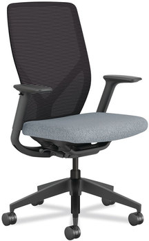 HON® Flexion™ Mesh Back Task Chair Supports Up to 300 lb, 14.81" 19.7" Seat Height, Black/Basalt, Ships in 7-10 Business Days