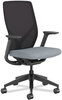 A Picture of product HON-FXTSAMAX25NL HON® Flexion™ Mesh Back Task Chair Supports Up to 300 lb, 14.81" 19.7" Seat Height, Black/Basalt, Ships in 7-10 Business Days