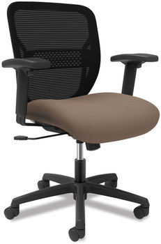 HON® Gateway™ Mid-Back Task Chair Supports Up to 250 lb, 17" 22" Seat Height, Morel Black Back/Base