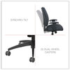 A Picture of product ALE-HPS4201 Alera® Wrigley Series High Performance Mid-Back Synchro-Tilt Task Chair Supports 275 lb, 17.91" to 21.88" Seat Height, Black