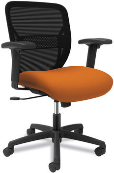 HON® Gateway™ Mid-Back Task Chair Supports Up to 250 lb, 17" 22" Seat Height, Apricot Black Back/Base