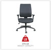 A Picture of product ALE-HPS4201 Alera® Wrigley Series High Performance Mid-Back Synchro-Tilt Task Chair Supports 275 lb, 17.91" to 21.88" Seat Height, Black