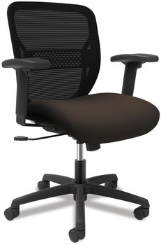 HON® Gateway™ Mid-Back Task Chair Supports Up to 250 lb, 17" 22" Seat Height, Espresso Black Back/Base