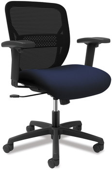 HON® Gateway™ Mid-Back Task Chair Supports Up to 250 lb, 17" 22" Seat Height, Navy Black Back/Base