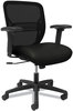 A Picture of product HON-GTHMZ1UR10 HON® Gateway™ Mid-Back Task Chair Supports Up to 250 lb, 17" 22" Seat Height, Black Vinyl Seat/Back, Base