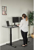 A Picture of product ALE-HT2SSB Alera® AdaptivErgo® Sit-Stand Two-Stage Electric Height-Adjustable Table Base 48.06" x 24.35" 27.5" to 47.2", Black