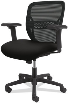 HON® Gateway™ Mid-Back Task Chair Supports Up to 250 lb, 17" 22" Seat Height, Black