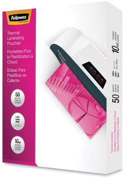Fellowes® Laminating Pouches 10 mil, 9" x 11.5", Gloss Clear, 50/Pack