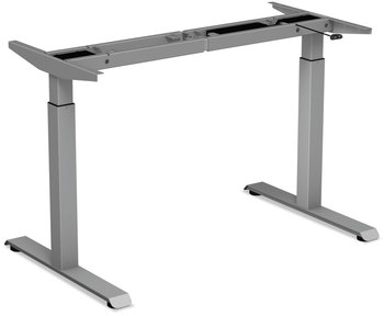 Alera® AdaptivErgo® Sit-Stand Two-Stage Electric Height-Adjustable Table Base 48.06" x 24.35" 27.5" to 47.2", Gray