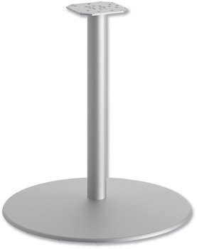 HON® Between™ Round Disc Bases Base for 30" Table Tops, 27.79" High, Textured Silver