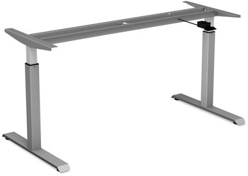 Alera® AdaptivErgo® Sit-Stand Pneumatic Height-Adjustable Table Base 59.06" x 28.35" 26.18" to 39.57", Gray