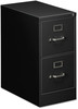 A Picture of product ALE-HVF1529BL Alera® Two-Drawer Economy Vertical File 2 Letter-Size Drawers, Black, 15" x 25" 28.38"
