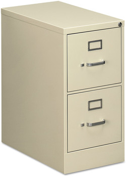 Alera® Two-Drawer Economy Vertical File 2 Letter-Size Drawers, Putty, 15" x 25" 28.38"