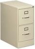 A Picture of product ALE-HVF1529PY Alera® Two-Drawer Economy Vertical File 2 Letter-Size Drawers, Putty, 15" x 25" 28.38"
