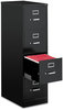 A Picture of product ALE-HVF1552BL Alera® Four-Drawer Economy Vertical File 4 Letter-Size Drawers, Black, 15" x 25" 52"