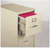 A Picture of product ALE-HVF1552PY Alera® Four-Drawer Economy Vertical File 4 Letter-Size Drawers, Putty, 15" x 25" 52"