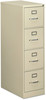A Picture of product ALE-HVF1552PY Alera® Four-Drawer Economy Vertical File 4 Letter-Size Drawers, Putty, 15" x 25" 52"