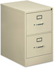 A Picture of product ALE-HVF1929PY Alera® Two-Drawer Economy Vertical File 2 Legal-Size Drawers, Putty, 18" x 25" 28.38"