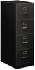 A Picture of product ALE-HVF1952BL Alera® Four-Drawer Economy Vertical File 4 Legal-Size Drawers, Black, 18" x 25" 52"