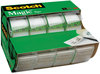 A Picture of product MMM-4105 Scotch® Magic™ Tape in Handheld Dispenser 1" Core, 0.75" x 25 ft, Clear, 4/Pack