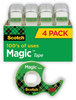 A Picture of product MMM-4105 Scotch® Magic™ Tape in Handheld Dispenser 1" Core, 0.75" x 25 ft, Clear, 4/Pack