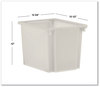 A Picture of product HON-HFMBIN12 HON® Flagship® Storage Bins 3 Sections, 12.75" x 16" 12", Translucent White