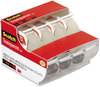 A Picture of product MMM-4184 Scotch® Transparent Tape In Handheld Dispenser 1" Core, 0.75" x 70.83 ft, 4/Pack